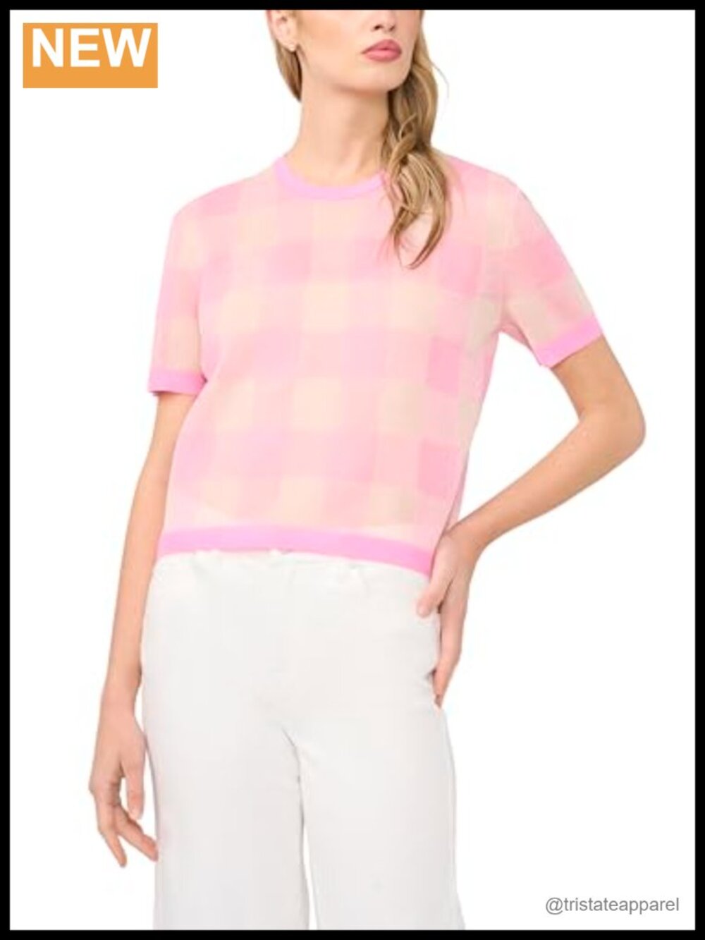 Ted Baker Women's Eunice Short Sleeve Plaid Blouse